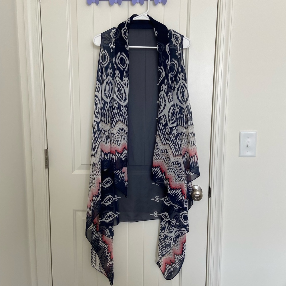 Women’s unbranded sheer patterned overlay cardigan — one size